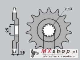 CHT ZĘBATKA PRZEDNIA 528 15 KAWASAKI GPZ 750 83-89 (514-15) (JTF 514.15)