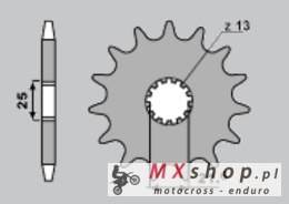 CHT ZĘBATKA PRZEDNIA 564 14 SUZUKI GSF 650/ DL 650/ SF 650 (JTF520.14)