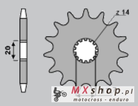 CHT ZĘBATKA PRZEDNIA 577 13 YAMAHA YZ 85 '02-'15 (JTF558.13)* (ŁAŃC. 428) CHT ZĘBATKA PRZEDNIA 577 13 YAMAHA YZ 85 '02-'15 (JTF558.13)* (ŁAŃC. 428)