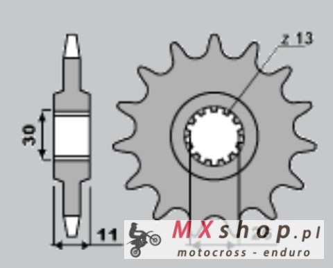 CHT ZĘBATKA PRZEDNIA 579 15 YAMAHA FZS1000 00-05, R1 98-03 (-1) CHT ZĘBATKA PRZEDNIA 579 15 YAMAHA FZS1000 00-05, R1 98-03 (-1)
