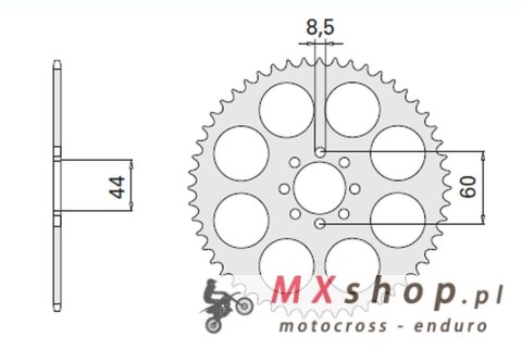 CHT ZĘBATKA TYLNA 4461 52 YAMAHA DT 50R 99-02 (2078-52) (JTR1832.52) CHT ZĘBATKA TYLNA 4461 52 YAMAHA DT 50R 99-02 (2078-52) (JTR1832.52)