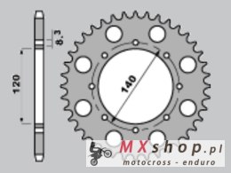 CHT ZĘBATKA TYLNA 491 44 (A4150487440) KAWASAKI KLR650 , KLE 500 ,KLX 650
