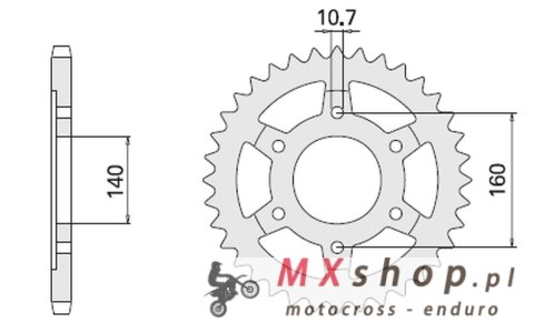 CHT ZĘBATKA TYLNA 502 44 KAWASAKI ZZR 1100 98-99 (502-44) (JTR502.44) CHT ZĘBATKA TYLNA 502 44 KAWASAKI ZZR 1100 98-99 (502-44) (JTR502.44)