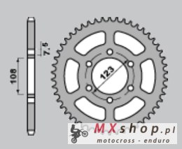 CHT ZĘBATKA TYLNA 707 50 CAGIVA 50 W4 (A4140696500)