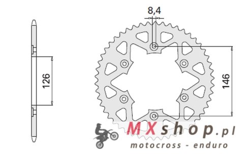 CHT ZĘBATKA TYLNA 808 41 (808-41) SUZUKI RM DR CHT ZĘBATKA TYLNA 808 41 (808-41) SUZUKI RM DR