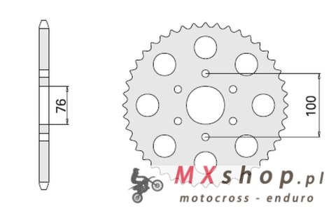 CHT ZĘBATKA TYLNA 818 42 SUZUKI GS 1000/ GSX 1100 E (818-42) CHT ZĘBATKA TYLNA 818 42 SUZUKI GS 1000/ GSX 1100 E (818-42)