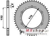 CHT ZĘBATKA TYLNA 844 55 (839-55) YAMAHA DT125R '88-'92 (ŁAŃC. 428) (JTR839.55)