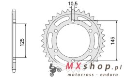 CHT ZĘBATKA TYLNA 865 43 YAMAHA FZ 750 (865-43)