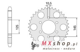 CHT ZĘBATKA TYLNA 866 47 YAMAHA MT 03 (855-47C)