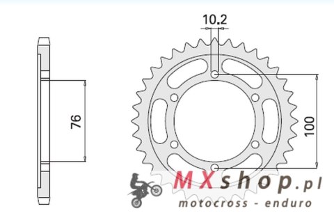 CHT ZĘBATKA TYLNA STALOWA 816 48 SUZUKI GSXR1100, GSXR750 (92-95) (JTR816.48)* (ŁAŃC. 530) - ZAMIENNA Z 825 48 (816-48) CHT ZĘBATKA TYLNA STALOWA 816 48 SUZUKI GSXR1100, GSXR750 (92-95) (JTR816.48)* (ŁAŃC. 530) - ZAMIENNA Z 825 48 (816-48)