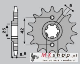 PBR ZĘBATKA PRZEDNIA 507 13 18NC KAWASAKI KX 250 86 (ŁAŃC. 520)