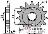 PBR ZĘBATKA PRZEDNIA 525 15 18NC KAWASAKI ZXR 400 88-02, BJ 250 ESTRELLA (ŁAŃC. 520) PBR ZĘBATKA PRZEDNIA 525 15 18NC KAWASAKI ZXR 400 88-02, BJ 250 ESTRELLA (ŁAŃC. 520)