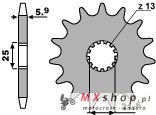 PBR ZĘBATKA PRZEDNIA 565 14 18NC (ŁAŃC. 520)YFZ 450 '04-'13 PBR ZĘBATKA PRZEDNIA 565 14 18NC (ŁAŃC. 520)YFZ 450 '04-'13
