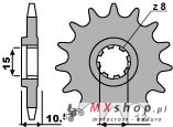 PBR ZĘBATKA PRZEDNIA 595 13 18NC APRILIA 50 86-91 (ŁAŃC. 415) PBR ZĘBATKA PRZEDNIA 595 13 18NC APRILIA 50 86-91 (ŁAŃC. 415)