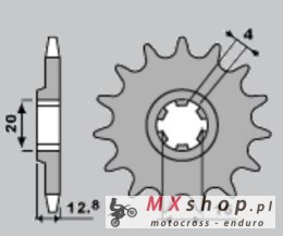 PBR ZĘBATKA PRZEDNIA 801 13 TM 125 EN '00-'05, TM 125 MX '00-'04, TM 80 '93-'01 (ŁAŃC. 520)