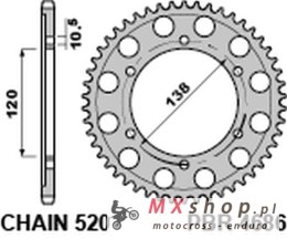 PBR ZĘBATKA TYLNA 4686 36