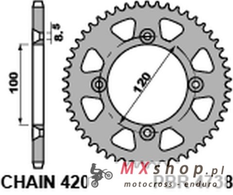 PBR ZĘBATKA TYLNA 4686 38 HONDA CBR 250R '11-'13, CBR 300R '14-'16 PBR ZĘBATKA TYLNA 4686 38 HONDA CBR 250R '11-'13, CBR 300R '14-'16