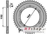 PBR ZĘBATKA TYLNA 841 42 C45 YAMAHA SR 500 78-80, XT 500 76-80 (ŁAŃC. 530)