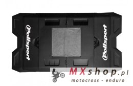 POLISPORT MATA POD MOTOCYKL CROSS/ENDURO SKŁADANA PLASTIKOWA KOLOR CZARNY (Z POJEMNIKIEM NA ZUŻYTY OLEJ)