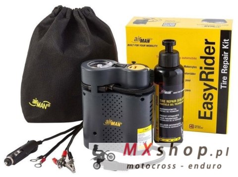 AIRMAN (VICMA) ZESTAW DO PRZEBITYCH OPON EASY RIDER KOMPRESOR 12V, PREPARAT USZCZELNIAJĄCY 250ML, KOŃCÓWKI, POKROWIEC (32589) AIRMAN (VICMA) ZESTAW DO PRZEBITYCH OPON EASY RIDER KOMPRESOR 12V, PREPARAT USZCZELNIAJĄCY 250ML, KOŃCÓWKI, POKROWIEC (32589)