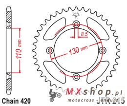 JT ZĘBATKA TYLNA 4306 56 HONDA CR 80/85 '85-'07 (430656JT) (ŁAŃC. 420)