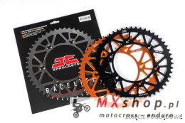 JT ZĘBATKA TYLNA 4486 46 ALUMINIOWA RACELITE KTM SX 85 '04-'24, 105 XC '07-'11 (448646JTA) (ŁAŃC. 428) KOLOR CZARNY