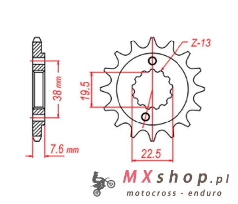 MTX PARTS ZĘBATKA PRZEDNIA 2116 14 SUZUKI LTR 450 '06-'12, LTZ 400 '03-'13, RMX 450 '10-'13 (JTF1401.14) (ŁAŃC. 520) MTX PARTS ZĘBATKA PRZEDNIA 2116 14 SUZUKI LTR 450 '06-'12, LTZ 400 '03-'13, RMX 450 '10-'13 (JTF1401.14) (ŁAŃC. 520)