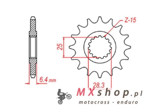 MTX PARTS ZĘBATKA PRZEDNIA 2168 14 YAMAHA YFZ 450/YFM 700 RAPTOR '06-'19 (JTF1592.14) (ŁAŃC. 520) MTX PARTS ZĘBATKA PRZEDNIA 2168 14 YAMAHA YFZ 450/YFM 700 RAPTOR '06-'19 (JTF1592.14) (ŁAŃC. 520)