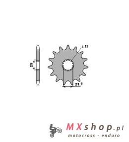 MTX PARTS ZĘBATKA PRZEDNIA 564 17 SUZUKI DL 650 '04-'20, GSF 650 BANDIT '07-'15, SV 650 '99-'10 (+2) (56417JT) (ŁAŃC.525)