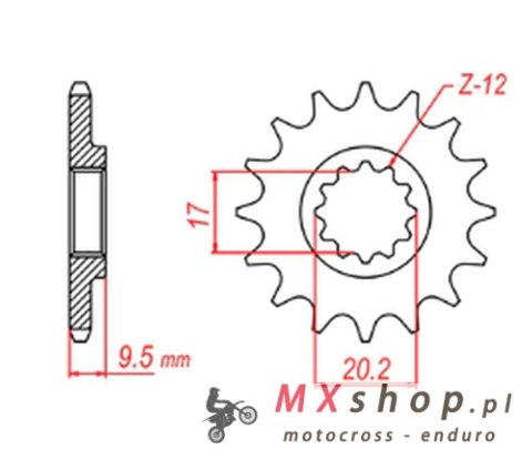 MTX PARTS ZĘBATKA PRZEDNIA 7005 13 KTM SX 65 '98-'18 (JTF1906.13) (ŁAŃC. 420) MTX PARTS ZĘBATKA PRZEDNIA 7005 13 KTM SX 65 '98-'18 (JTF1906.13) (ŁAŃC. 420)