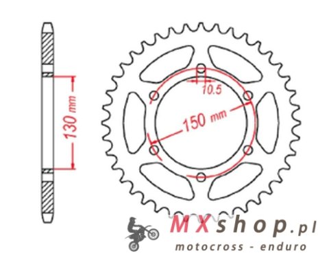 MTX PARTS ZĘBATKA TYLNA 236 46 HONDA NX 650 '95-'01, YAMAHA XJ 6 '09-'15 (JTR305.46)* (ŁAŃC. 520) - PATRZ RÓWNIEŻ 430946 (JTR245 MTX PARTS ZĘBATKA TYLNA 236 46 HONDA NX 650 '95-'01, YAMAHA XJ 6 '09-'15 (JTR305.46)* (ŁAŃC. 520) - PATRZ RÓWNIEŻ 430946 (JTR245