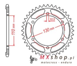 MTX PARTS ZĘBATKA TYLNA 241 47 YAMAHA R1 '09-'14, FZ6 '04-'09, R6 '03-'10 (+1) (JTR479.47) (ŁAŃC. 530)