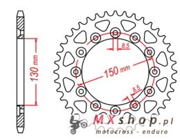 MTX PARTS ZĘBATKA TYLNA 245 41 HONDA XL 600 LM '85-'88 (JTR245/2.41) (ŁAŃC. 520)
