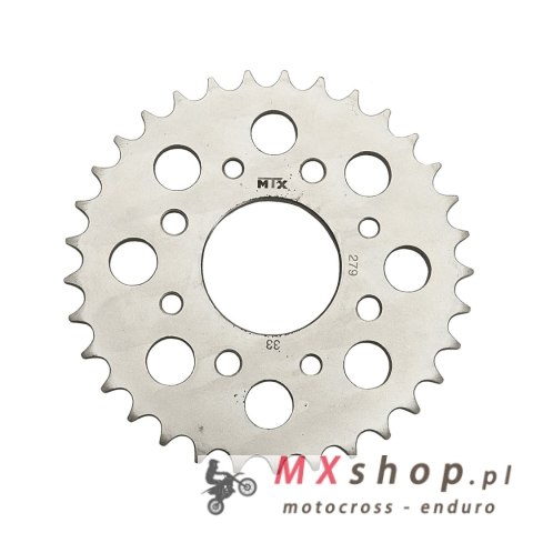 MTX PARTS ZĘBATKA TYLNA 279 33 HONDA CB 250 TWO FIFTY, NIGHTHAWK '92-'02, CMX 250 REBEL (27933JT) (ŁAŃC. 520) MTX PARTS ZĘBATKA TYLNA 279 33 HONDA CB 250 TWO FIFTY, NIGHTHAWK '92-'02, CMX 250 REBEL (27933JT) (ŁAŃC. 520)