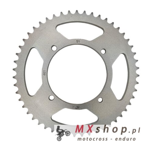 MTX PARTS ZĘBATKA TYLNA 467 51 KAWASAKI KX 80/85 '86-'20, KX 100 '89-'21 (46751JT) (ŁAŃC. 420) MTX PARTS ZĘBATKA TYLNA 467 51 KAWASAKI KX 80/85 '86-'20, KX 100 '89-'21 (46751JT) (ŁAŃC. 420)