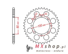 MTX PARTS ZĘBATKA TYLNA 819 41 SUZUKI GZ 250 MARAUDER '99-'10, GN 250 '82-'99 (JTR819/2.41) (ŁAŃC. 520)