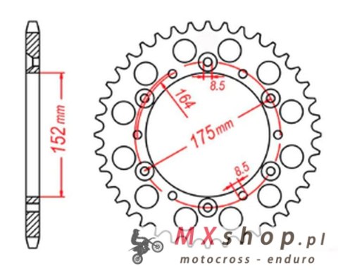 MTX PARTS ZĘBATKA TYLNA 856 50 YAMAHA YZ YZF 88-98 (JTR853.50) (ŁAŃC. 520) MTX PARTS ZĘBATKA TYLNA 856 50 YAMAHA YZ YZF 88-98 (JTR853.50) (ŁAŃC. 520)