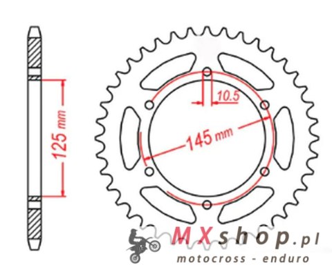 MTX PARTS ZĘBATKA TYLNA 866 47 YAMAHA MT 03 06-12 (5YK) (JTR855.47) (ŁAŃC. 520) MTX PARTS ZĘBATKA TYLNA 866 47 YAMAHA MT 03 06-12 (5YK) (JTR855.47) (ŁAŃC. 520)
