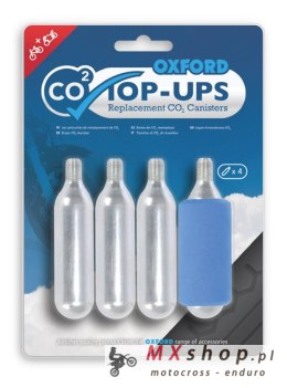 OXFORD NABÓJ CO2 DO POMPOWANIA OPON - Z GWINTEM (4 SZTUKI) (STARY KOD: OX161)