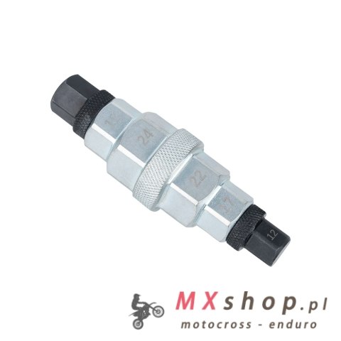 OXFORD UNIWERSALNY KLUCZ DO KOŁA PRZEDNIEGO (PRZÓD) 12, 14, 17, 19, 22, 24 MM (STARY KOD: OX775)