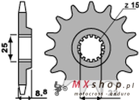 PBR ZĘBATKA PRZEDNIA 1248 14 KTM SX/EXC '91-'25 (JTF1901.14) (ŁAŃC. 520) (124814JT) PBR ZĘBATKA PRZEDNIA 1248 14 KTM SX/EXC '91-'25 (JTF1901.14) (ŁAŃC. 520) (124814JT)