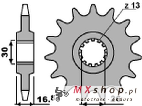PBR ZĘBATKA PRZEDNIA 2068 14 18NC HONDA CBR 600F '99-'12, CBR 650F '14-'16, XL 1000V VARADERO '99-'13 (STD.-2) (JTF1370.14) (ŁAŃ PBR ZĘBATKA PRZEDNIA 2068 14 18NC HONDA CBR 600F '99-'12, CBR 650F '14-'16, XL 1000V VARADERO '99-'13 (STD.-2) (JTF1370.14) (ŁAŃ