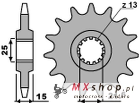 PBR ZĘBATKA PRZEDNIA 2082 15 18NC KAWASAKI ZX6R '95-'97 (JTF1515.15) (ŁAŃC. 525) (STD.) PBR ZĘBATKA PRZEDNIA 2082 15 18NC KAWASAKI ZX6R '95-'97 (JTF1515.15) (ŁAŃC. 525) (STD.)