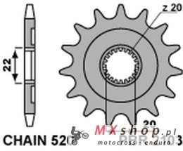 PBR ZĘBATKA PRZEDNIA 2103 13 YAMAHA YZF 250 '01-'25, WRF 250 '01-'25 (JTF1590.13) (ŁAŃC. 520) (210313JT)
