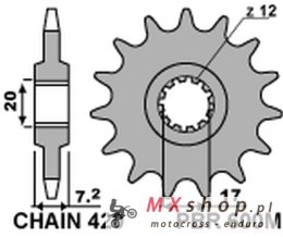 PBR ZĘBATKA PRZEDNIA 600M 14 (JTF1120.14) (ŁAŃC. 420) (600M14JT)