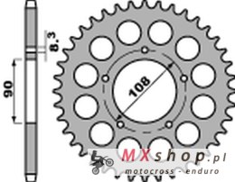 PBR ZĘBATKA TYLNA 1022 40 C45 DUCATI 500 DESMO/ SL '79-'84, 750 F1 '85-'88, 900 S2 '83-'85, CAGIVA 350/650 ALAZZURRA SPORTS '85-