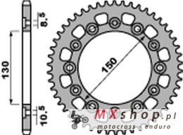 PBR ZĘBATKA TYLNA 4309 42 C45 HONDA XL600/XL500/NX650/XR600/FX650 (JTR245/3.42) (ŁAŃC. 520)