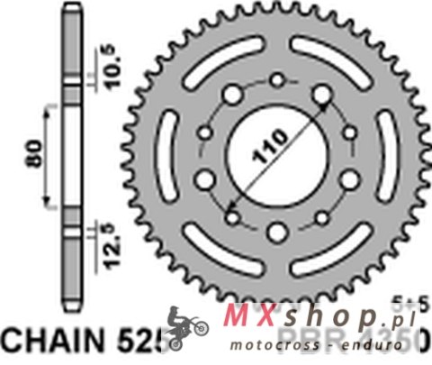 PBR ZĘBATKA TYLNA 4350 43 C45 HONDA CB 500 '94-'03, CB 750 '91-'03, VT 600 SHADOW '90-'04 (JTR1332.43) (ŁAŃC. 525) PBR ZĘBATKA TYLNA 4350 43 C45 HONDA CB 500 '94-'03, CB 750 '91-'03, VT 600 SHADOW '90-'04 (JTR1332.43) (ŁAŃC. 525)