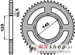 PBR ZĘBATKA TYLNA 857 42 C45 YAMAHA XT 600 '83-'89, XT 600Z TENERE '87-'89, XTZ 660 TENERE '91-'00, XV 125 VIRAGO '97-'01, XV 25