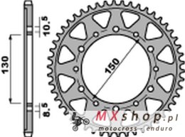 PBR ZĘBATKA TYLNA 860 49 C45 YAMAHA FZS 600 FAZER/YZF THUNDERCAT '96-'03, GTS 1000 '93-'01, XJR 1200/1300, FJ 1100/1200 (JTR859.